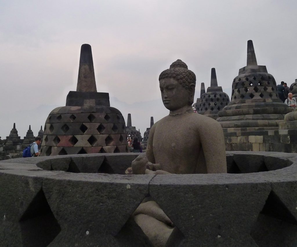 Borobudur Sonnenaufgang Buddha