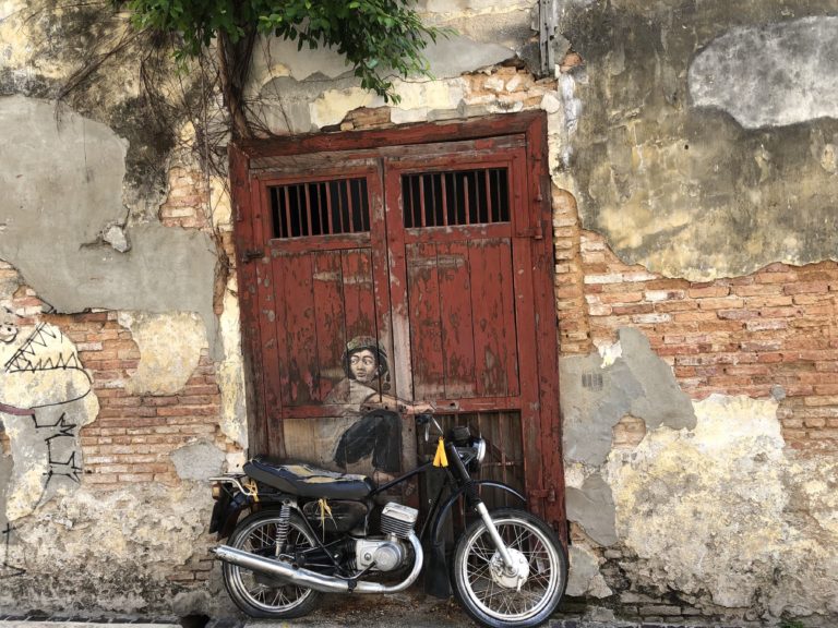 Penang Streetart Motorrad