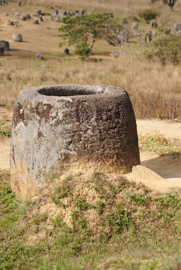 Laos Ebene der Tonkrüge