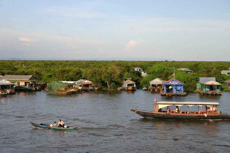 Kambodscha Tonle Sap schwimmendes Dorf