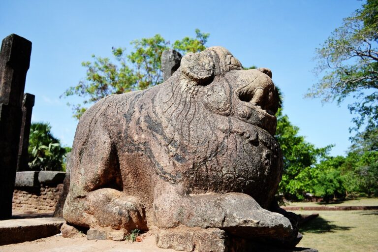 Sri Lanka Polonnaruwa Löwenstatue