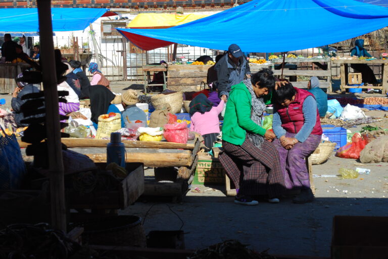 lokaler Markt in Bhutan