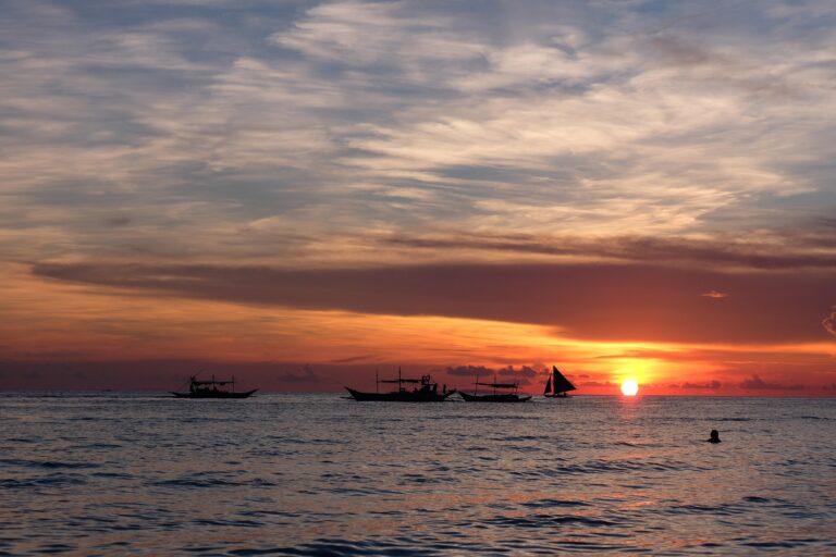 Philippinen Boracay Sonnenuntergang