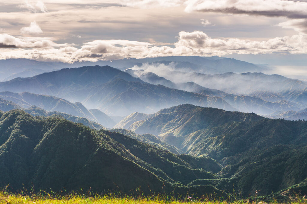 Reisterrassen Cordilleras im Gebirge