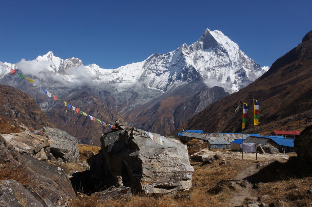 Annapurna Circuit Trek Blick auf Mount Annapurna